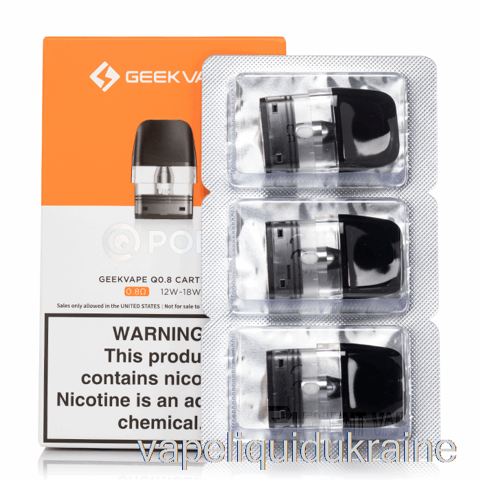 Vape Ukraine Geek Vape Q Replacement Pods 0.8ohm Pods